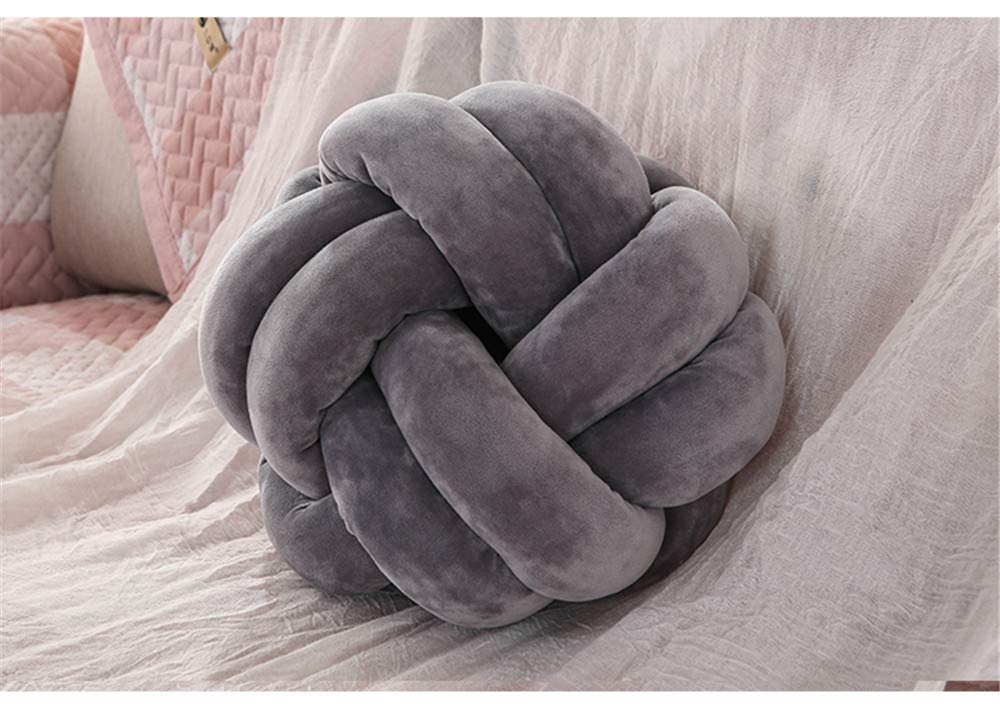 ノットクッション グレー Amazon｜gannbarou おしゃれ ノットクッション 抱き枕クッション